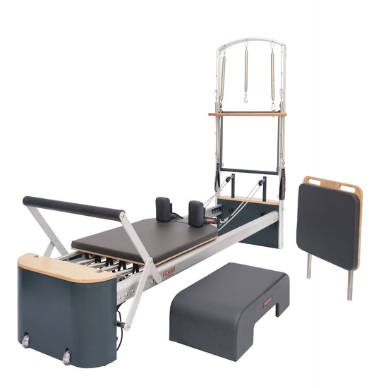 Fitkon Pro Plus Pilates Reformer Deluxe Bundle with Tower