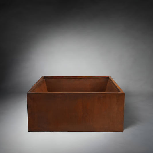 The Jackson Hand-Welded Double-Wall Corten Steel Outdoor Fire Pit