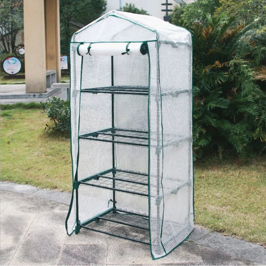 Mini Portable Greenhouse With Frame – Waterproof, Temperature-Retaining Cover for Patio, Balcony & Outdoor Use (69x49x158cm)