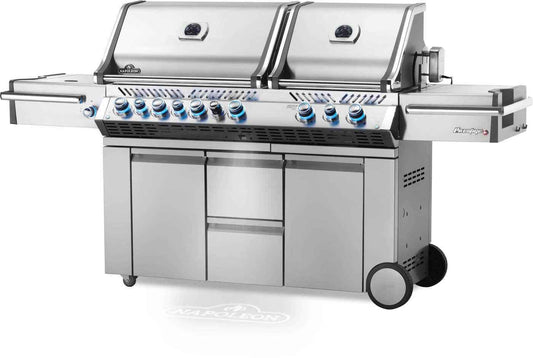 Napoleon Classic Prestige® PRO 825 RSBI Gas Grill With Power Side Burner, Infrared Rear & Bottom Burners – 123,000 BTU