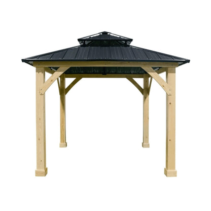 [10X10FT] Alora Premium Outdoor Patio Hardtop Gazebo W/ Double Steel Roof (SAK01291)