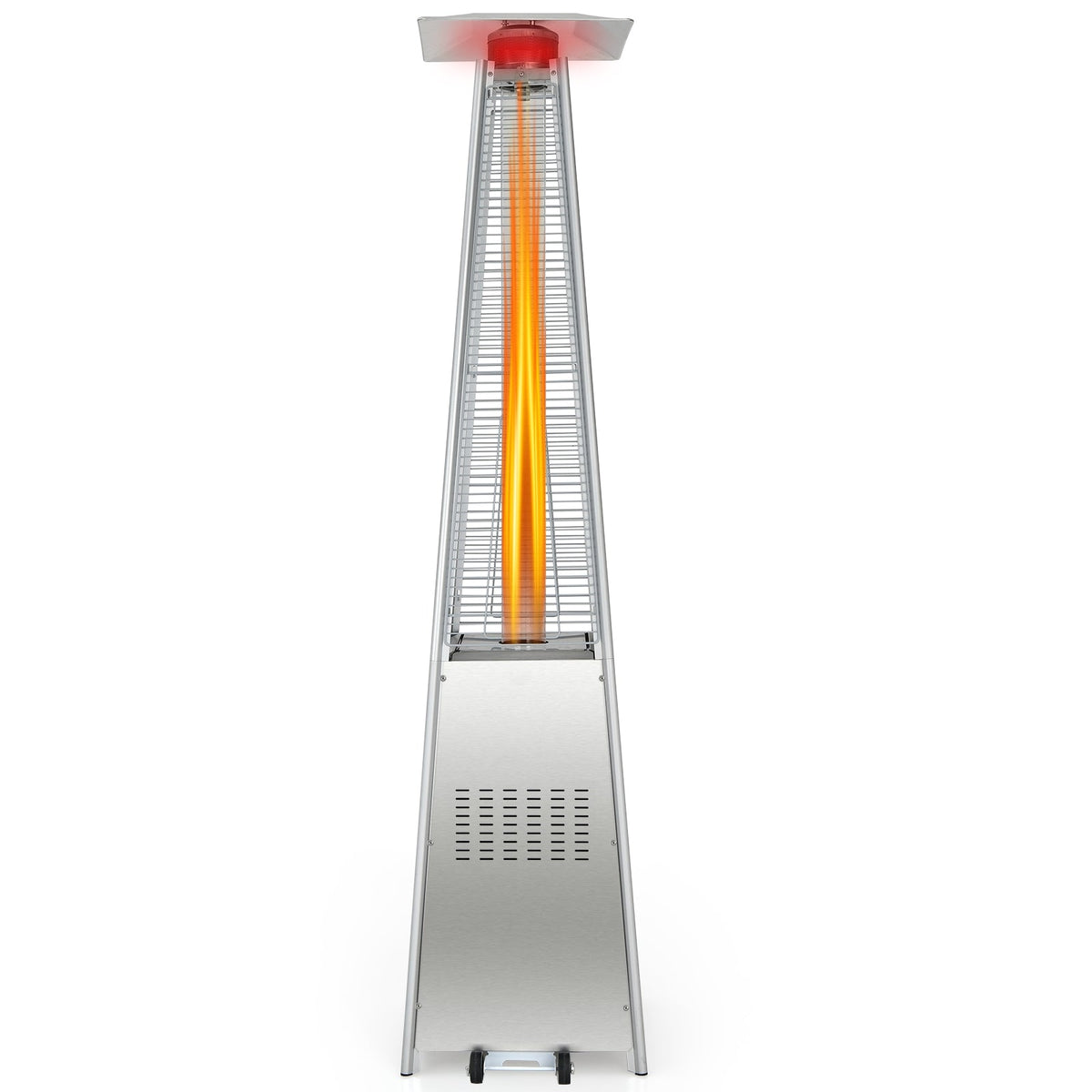 DirectDeals 42,000 BTU Pyramid Propane Patio Heater with Wheels