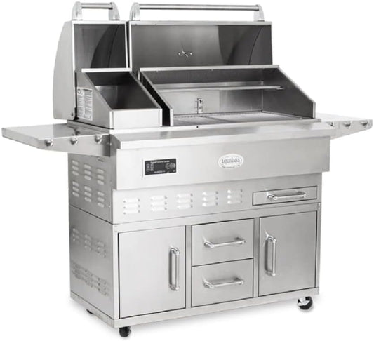 Wood Pellet Grill and Smoker with Cart, Estate Series 860C