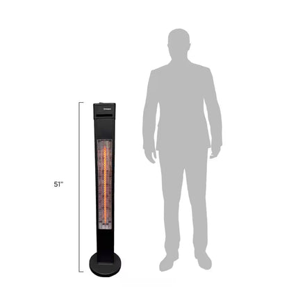 1500-Watt Infrared Electric Freestanding Outdoor Heater