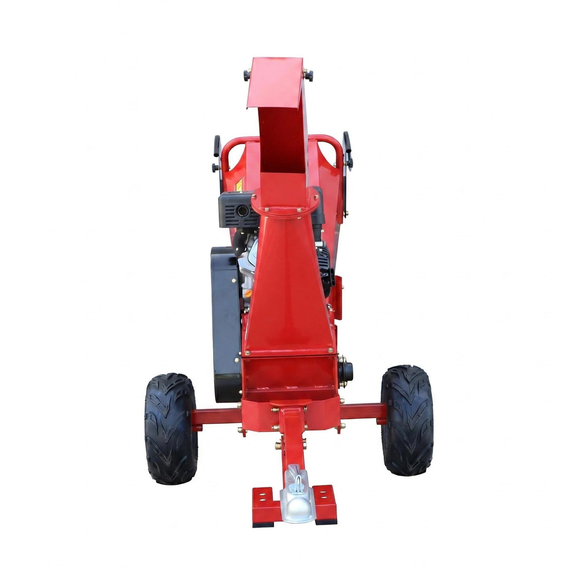 Towable Small Wood Chipper for Home Use With 420cc Powerhorse OHV Engine, 16" Off-Road Tires & 2" Coupler