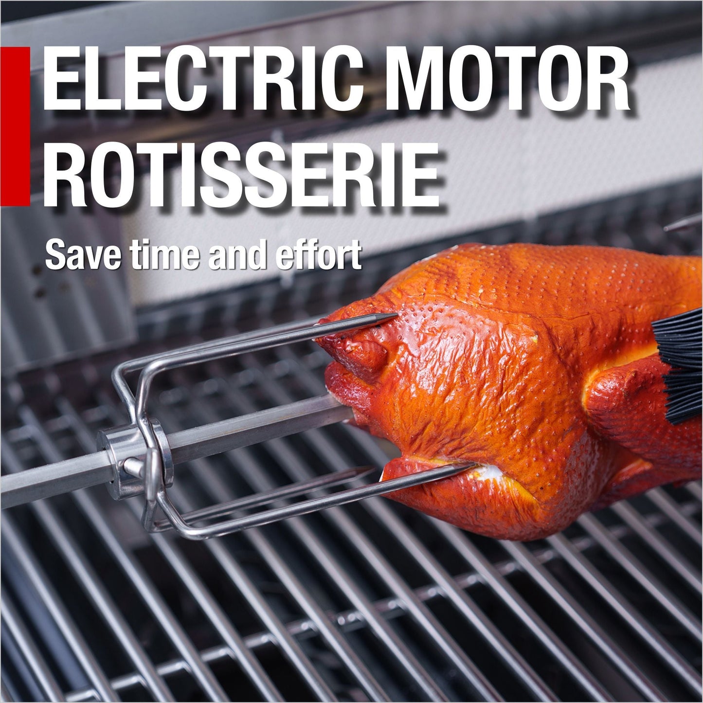 79" 4-Burner 72,000 BTU Black Outdoor Kitchen Island Grill + Side Burner + Rotisserie kit +Sink