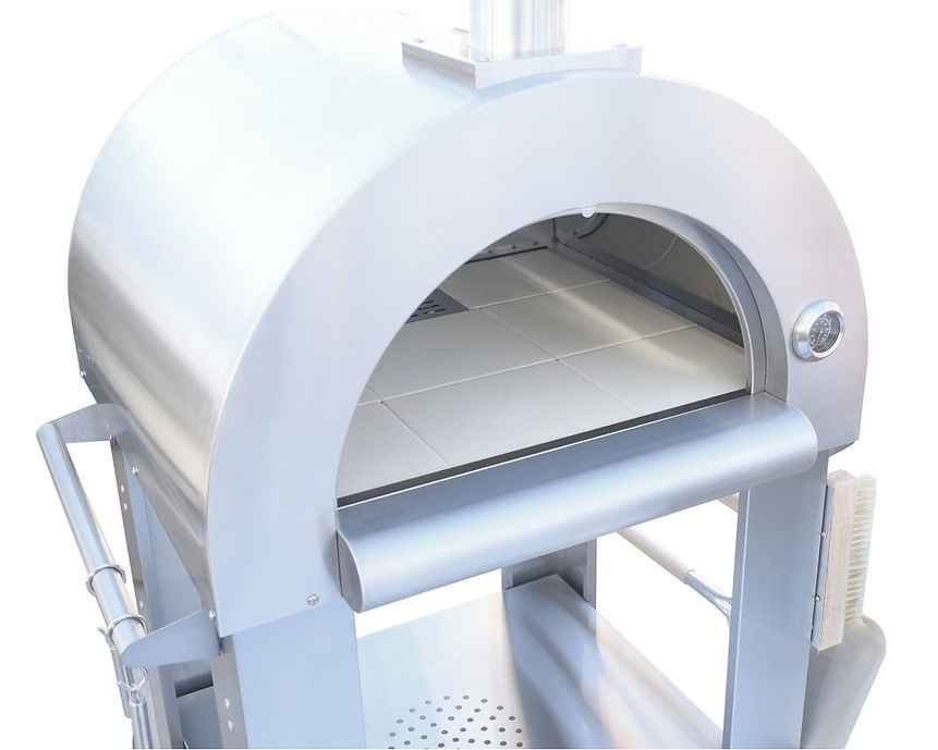 KoKoMo 32" Built-In Wood-Fired Pizza Oven With Ceramic Cooking Floor, Integrated Thermometer & 900°F Capability