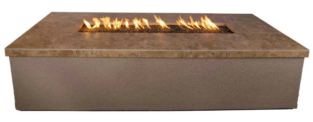 Entertainer Outdoor LP Gas Fire Pit With Stunning Fire Glass, Heat-Resistant Steel Construction & Easy-Clean Design