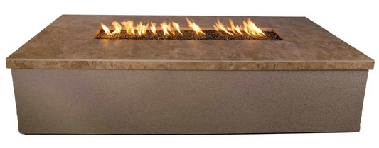 Entertainer Outdoor LP Gas Fire Pit With Stunning Fire Glass, Heat-Resistant Steel Construction & Easy-Clean Design