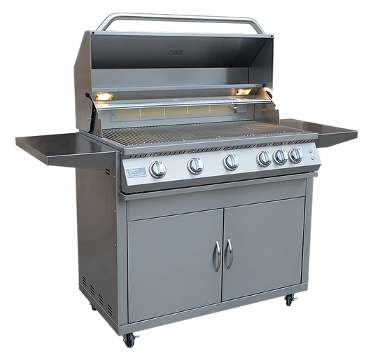 KoKoMo 40" Professional 5-Burner Gas Grill with Cart – 60,000 BTU