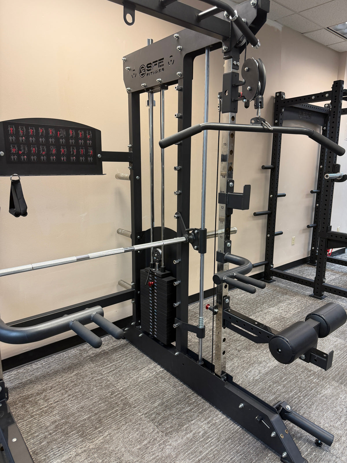 SFE Power Rack, Smith Machine & Functional Trainer – Dual 220 lb Stacks