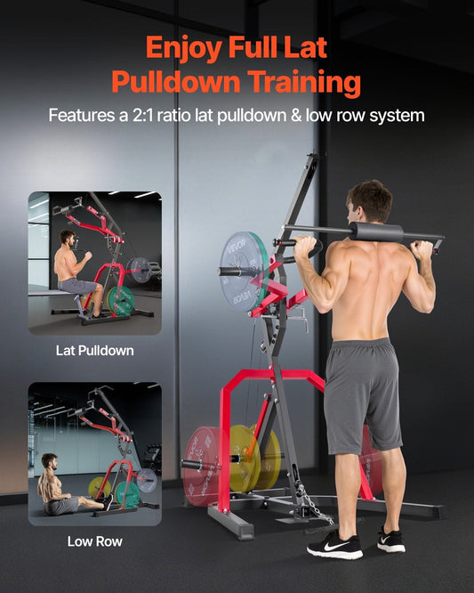 VEVOR HM2901A Leverage Home Gym with Lat Pulldown & Low Row