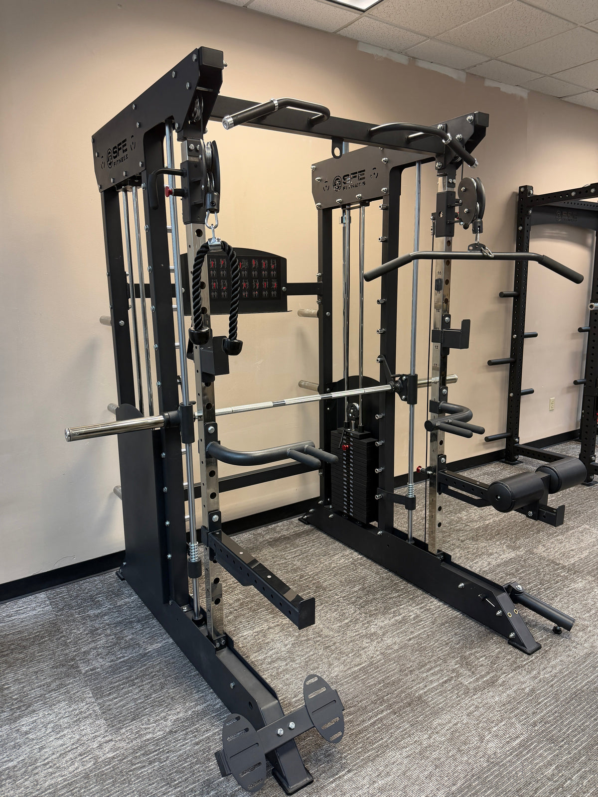 SFE Power Rack, Smith Machine & Functional Trainer – Dual 220 lb Stacks