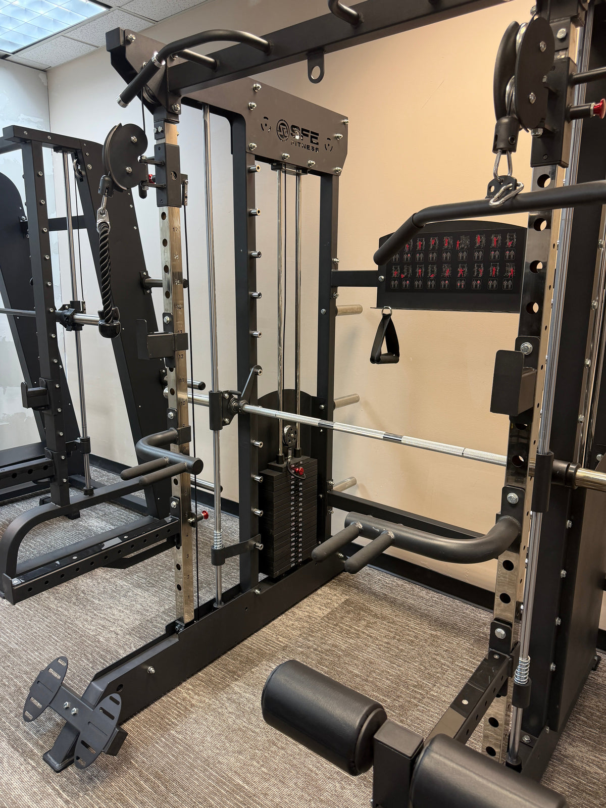 SFE Power Rack, Smith Machine & Functional Trainer – Dual 220 lb Stacks