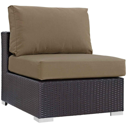 Modway Convene 10-Piece Outdoor Sectional Lounge Set – Modular, Weather-Resistant Cushions, Removable Covers, 3 Color Options