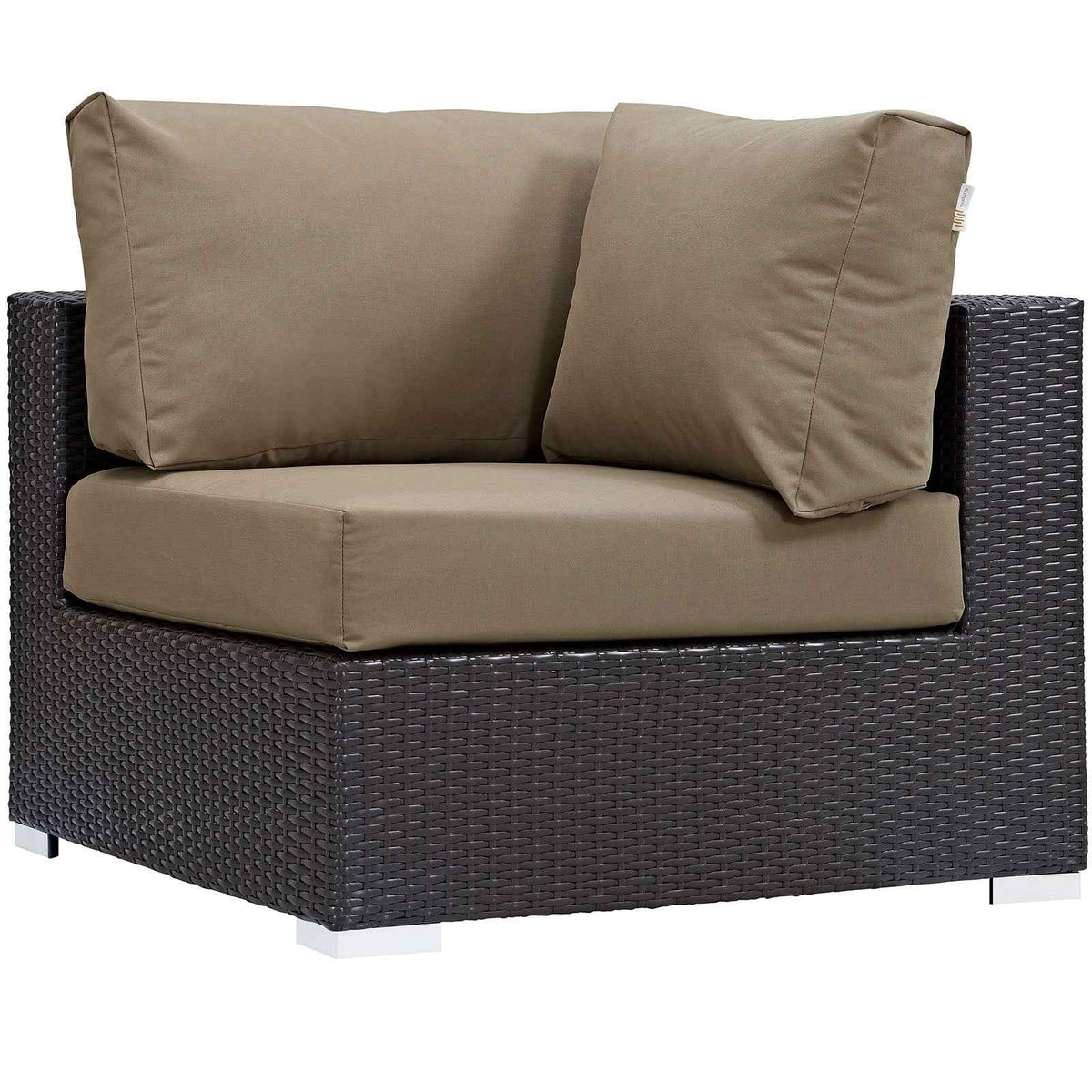 Modway Convene 10-Piece Outdoor Sectional Lounge Set – Modular, Weather-Resistant Cushions, Removable Covers, 3 Color Options