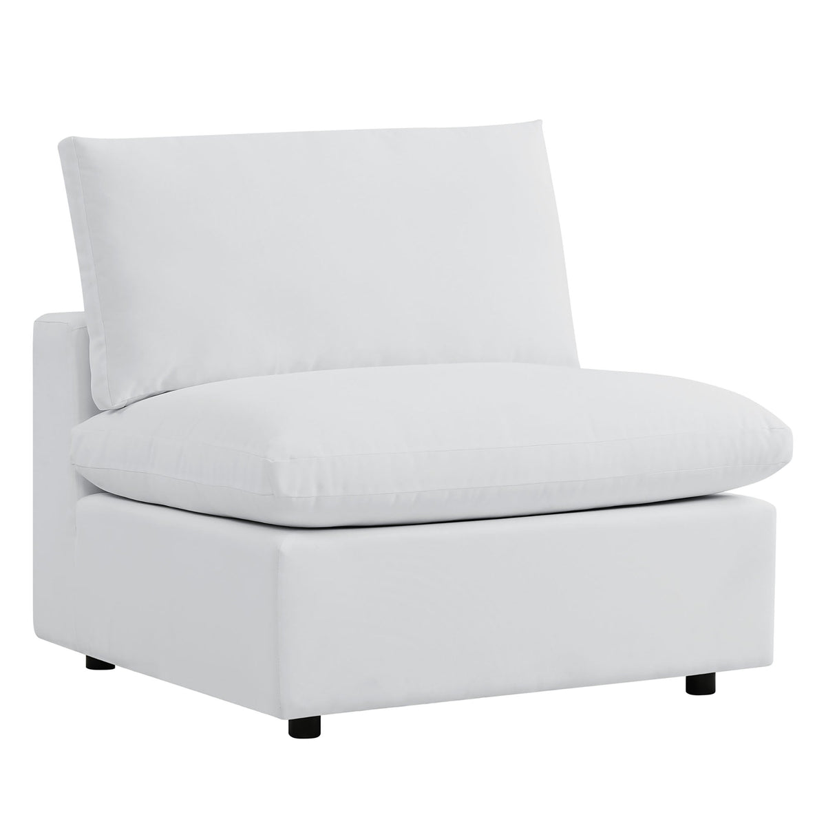 Modway Saybrook 8-Piece Outdoor Upholstered Sectional Sofa – Modular, UV-Resistant, Removable Covers, White, Gray, or Natural Navy