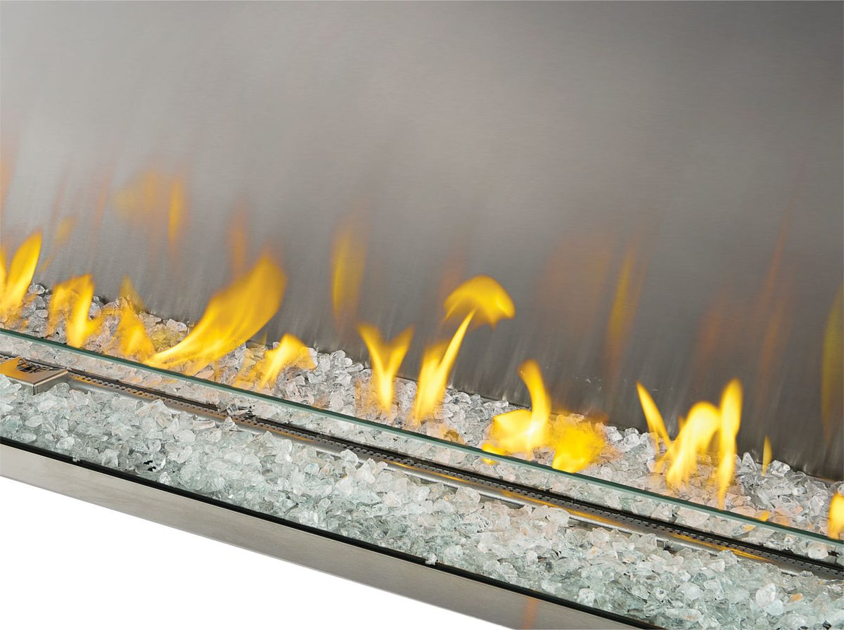 Patio Elegance Galaxy 62 Outdoor Gas Fireplace (GSS62) With Electronic Ignition, Stainless Steel Construction, Customizable Burn Media & Integrated Shut-Off