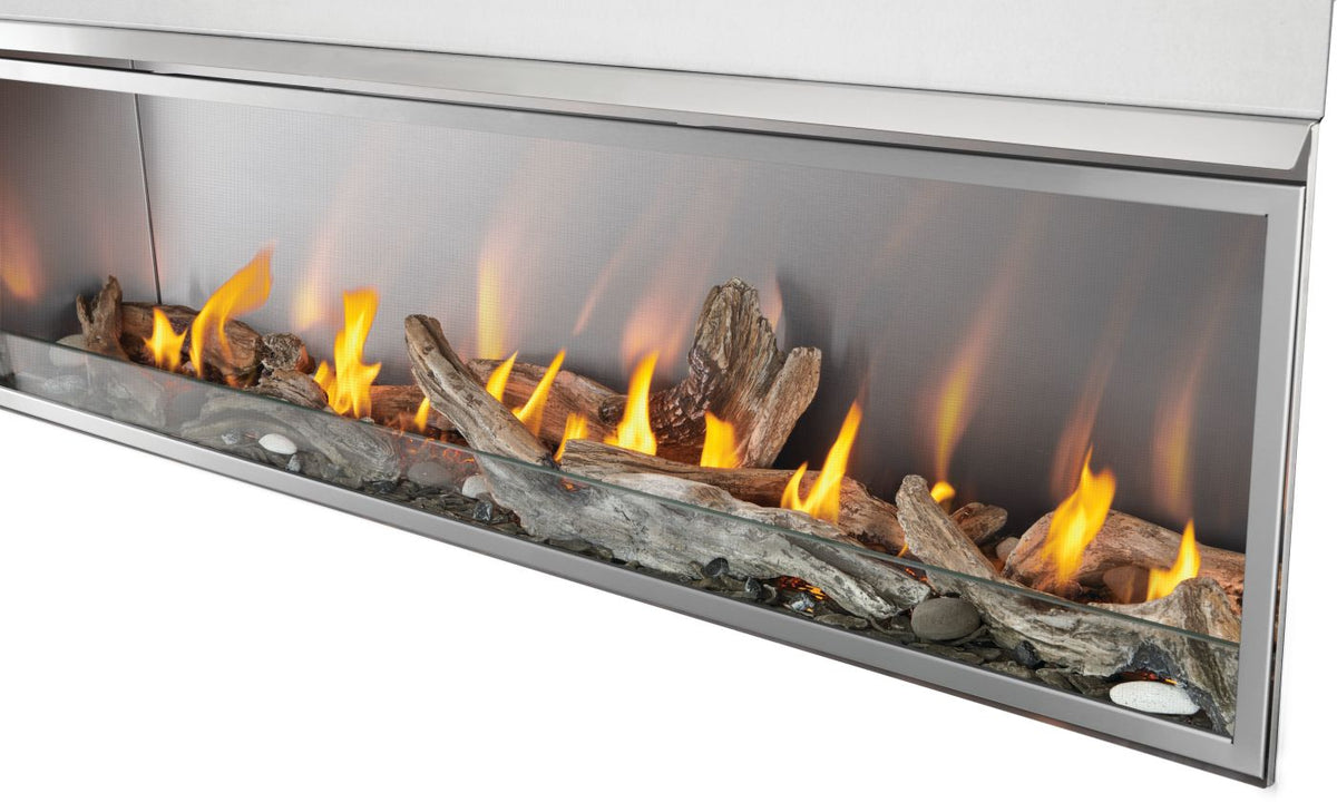Patio Elegance Galaxy GSS74 Outdoor Gas Fireplace With High BTU Output, Auto Shut-Off, Safety Glass & Year-Round Design