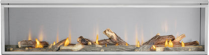 Patio Elegance Galaxy GSS74 Outdoor Gas Fireplace With High BTU Output, Auto Shut-Off, Safety Glass & Year-Round Design