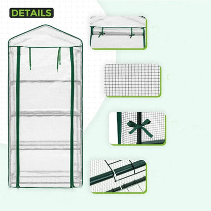 Mini Portable Greenhouse With Frame – Waterproof, Temperature-Retaining Cover for Patio, Balcony & Outdoor Use (69x49x158cm)