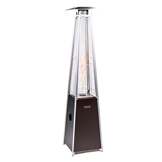 Outdoor 40,000 BTU Brown Propane Pyramid Flame Patio Heater