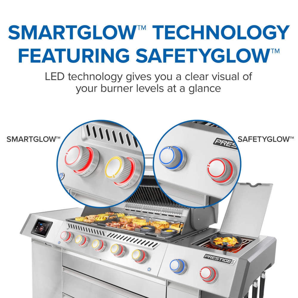 Napoleon Prestige® PRO 665 Elite 5-Burner Gas Grill With Smart Technology, Electric Smoker Box, SIZZLE ZONE® & Rotisserie Kit