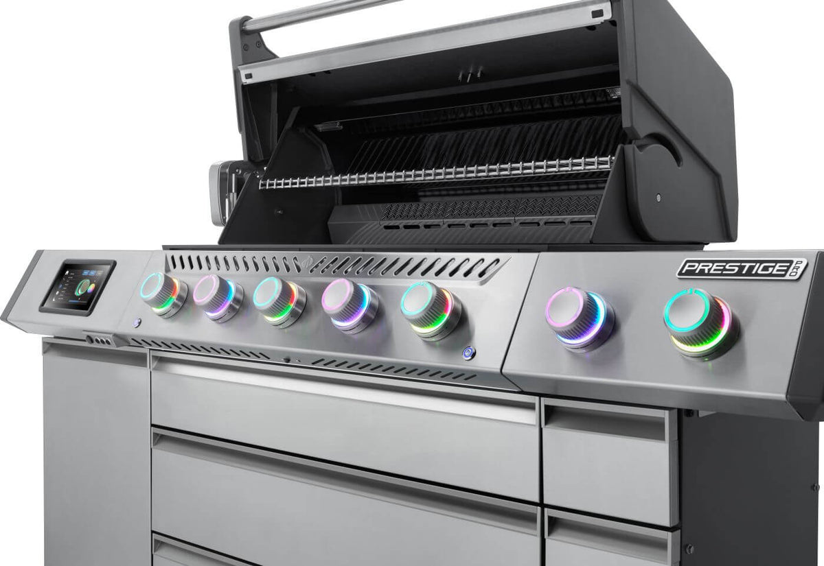 Napoleon Prestige® PRO 665 Elite 5-Burner Gas Grill With Smart Technology, Electric Smoker Box, SIZZLE ZONE® & Rotisserie Kit
