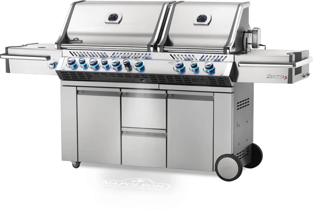 Napoleon Prestige PRO 825 RSBI Dual-Hood Gas Grill – 123,000 BTU