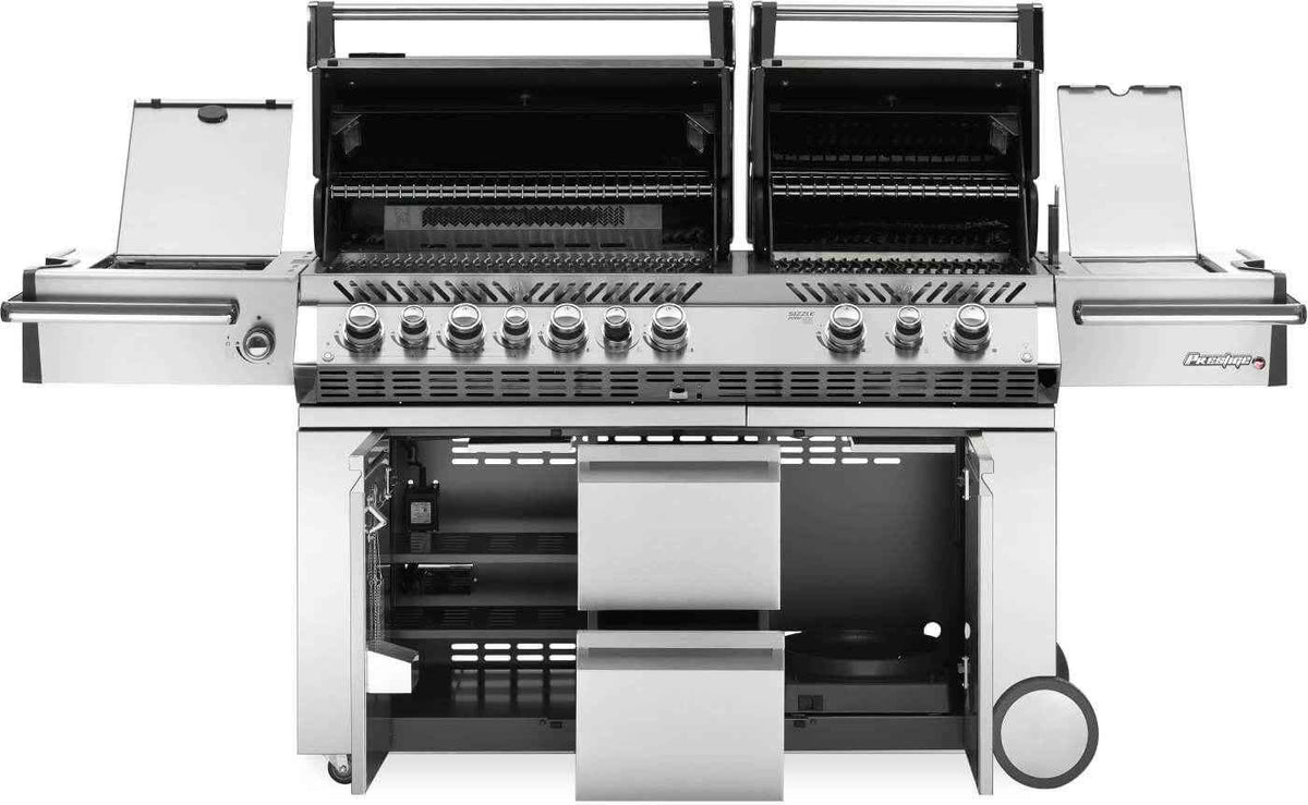 Napoleon Classic Prestige® PRO 825 RSBI Gas Grill With Power Side Burner, Infrared Rear & Bottom Burners – 123,000 BTU