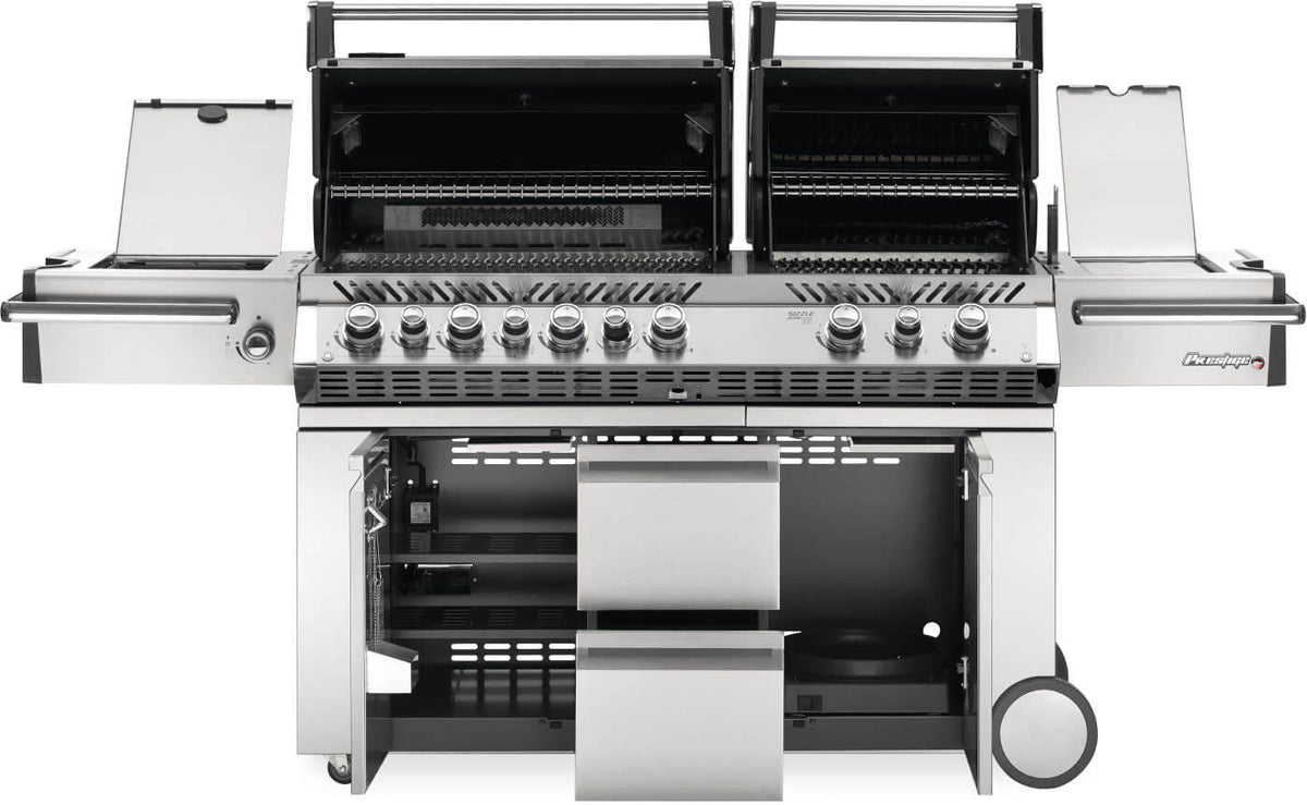 Napoleon Prestige PRO 825 RSBI Dual-Hood Gas Grill – 123,000 BTU