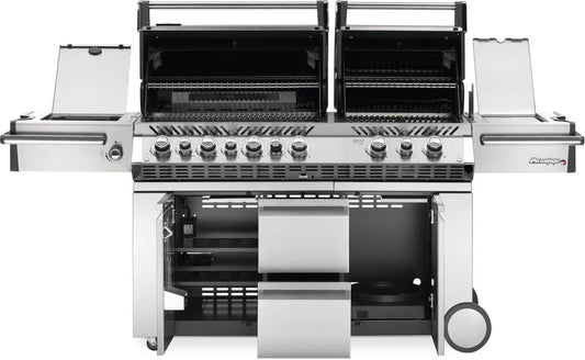 Napoleon Prestige PRO 825 RSBI Dual-Hood Gas Grill – 123,000 BTU