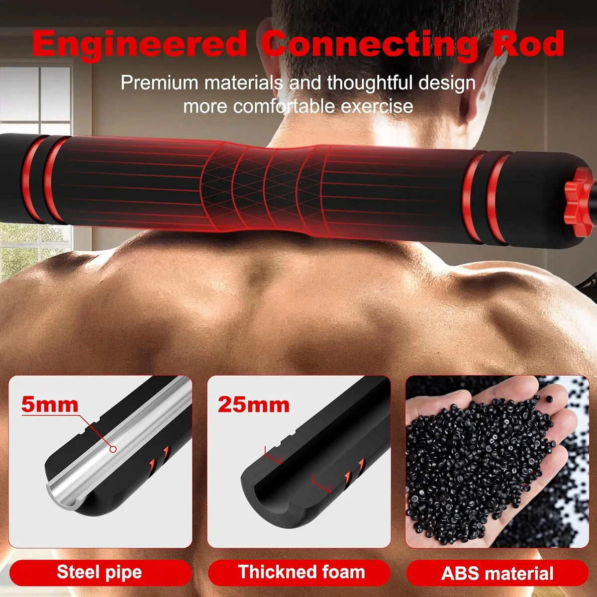 Adjustable Dumbbell Set with Barbell & Kettlebell Configurations