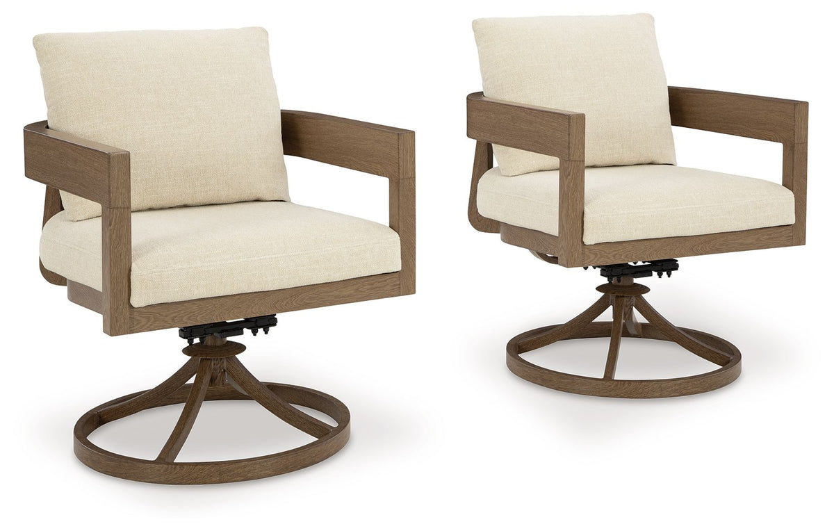 Serene Bay 7-Piece Outdoor Dining Set – Dark Brown, Seats 6