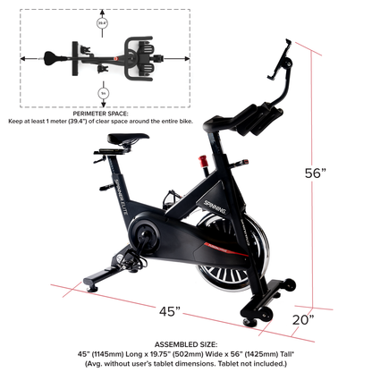 Spinning Elite Connected Spinner® Indoor Cycling Bike