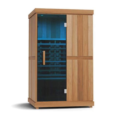 Finnmark FD-2 Full-Spectrum 2-Person Home Infrared Sauna With LCD Touchscreen, Bluetooth Audio & Low-EMF Design [FD-KN002] (SAK94731)