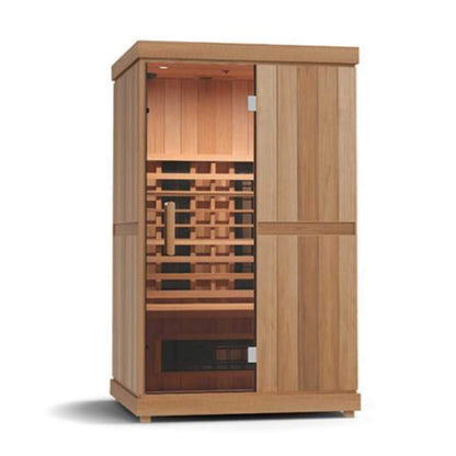 Finnmark FD-2 Full-Spectrum 2-Person Home Infrared Sauna With LCD Touchscreen, Bluetooth Audio & Low-EMF Design [FD-KN002] (SAK94731)