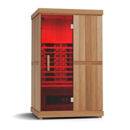 Finnmark FD-2 Full-Spectrum 2-Person Home Infrared Sauna With LCD Touchscreen, Bluetooth Audio & Low-EMF Design [FD-KN002] (SAK94731)