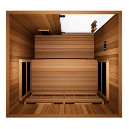 Finnmark FD-2 Full-Spectrum 2-Person Home Infrared Sauna With LCD Touchscreen, Bluetooth Audio & Low-EMF Design [FD-KN002] (SAK94731)