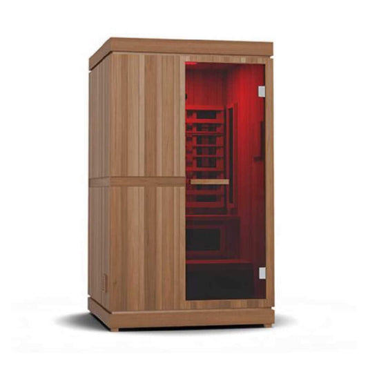 Finnmark FD-4 Trinity 2-Person Home Sauna – Infrared, Steam & Red Light Therapy Combo [FD-KN004] (SAK41865)
