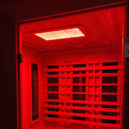 Finnmark FD-4 Trinity 2-Person Home Sauna – Infrared, Steam & Red Light Therapy Combo [FD-KN004] (SAK41865)