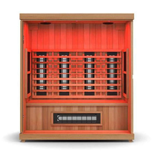 Finnmark FD-3 Full Spectrum 4-Person Home Infrared Sauna With Bluetooth Audio, LCD Touchscreen & Adjustable Feet [FD-KN003] (SAK52689)