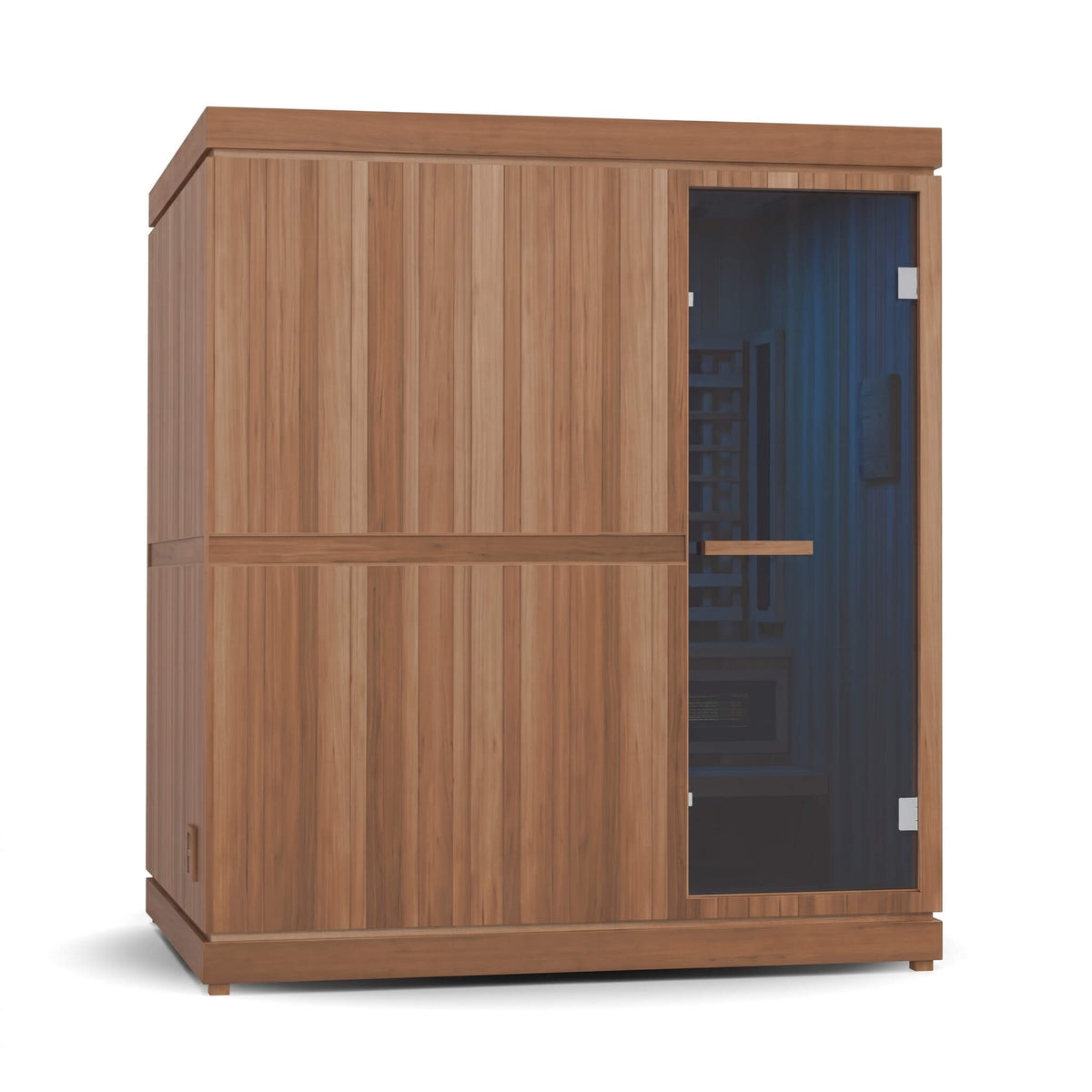 Finnmark FD-5 Trinity XL 4-Person Home Sauna – Infrared, Steam & Red Light Therapy Combo With Two-Tier Bench [FD-KN005] (SAK37258)