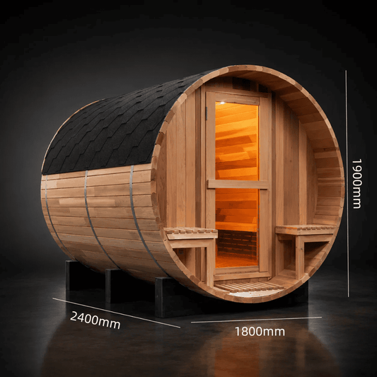Handmade Red Cedar Electric Sauna With 9KW Furnace & Full Accessories – 7-Day Shipping