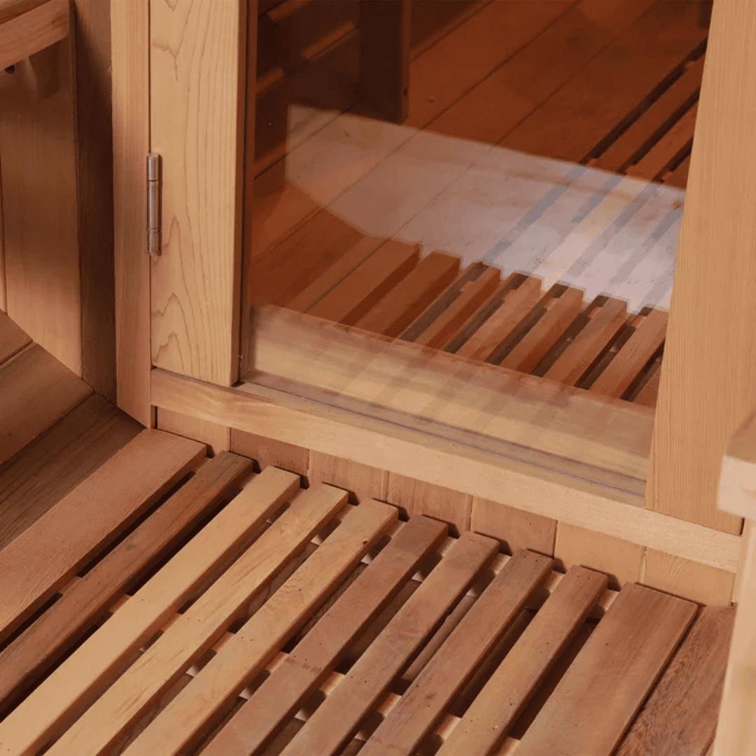 Handmade Red Cedar Electric Sauna With 9KW Furnace & Full Accessories – 7-Day Shipping